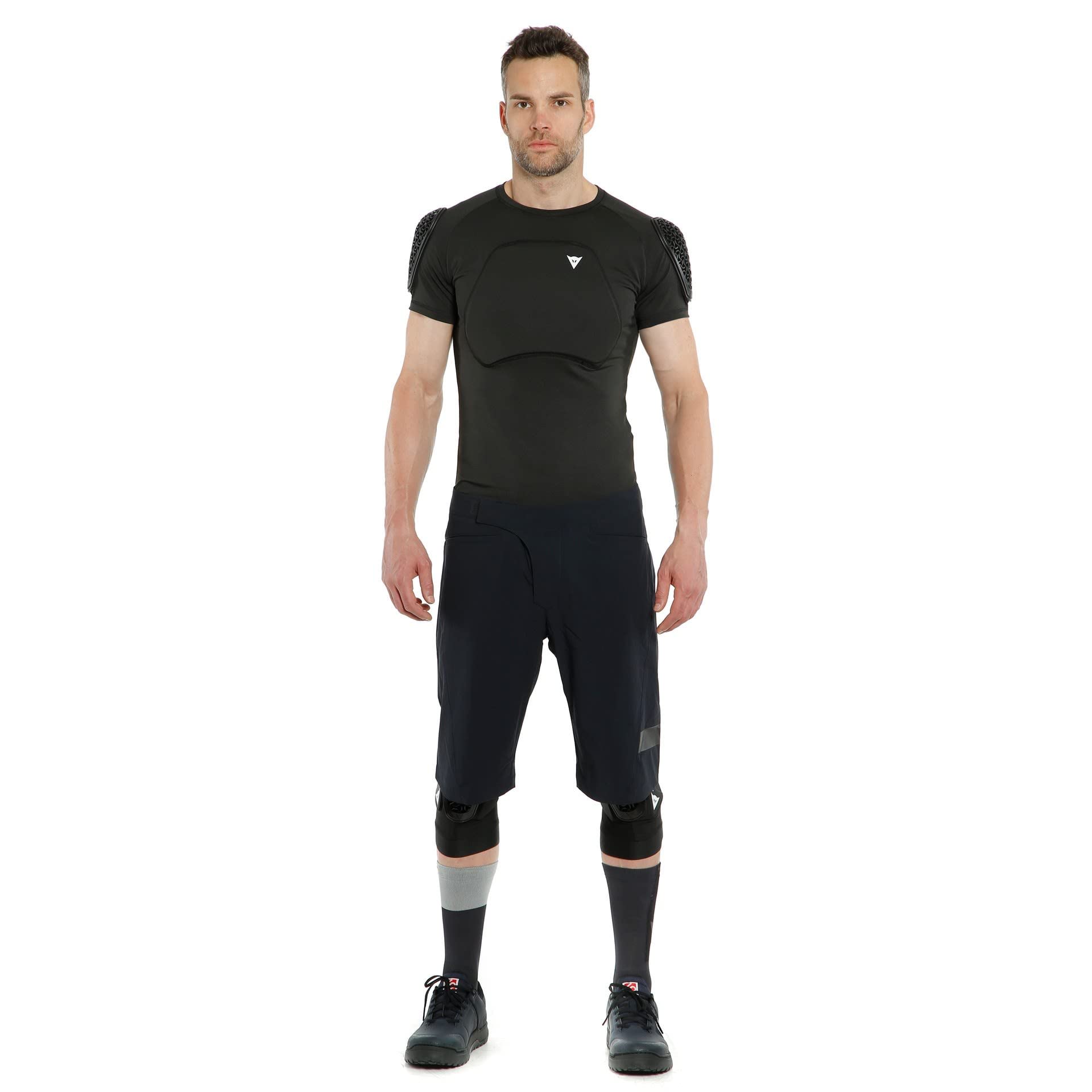 DAINESE Trail Skins Pro Tee T-Shirt de Protection de Poitrine VTT Noir S