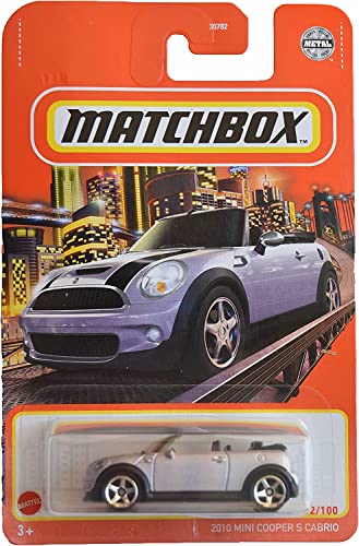 Matchbox 2010 Mini-Cooper S Cabrio Violeta miniatura 1