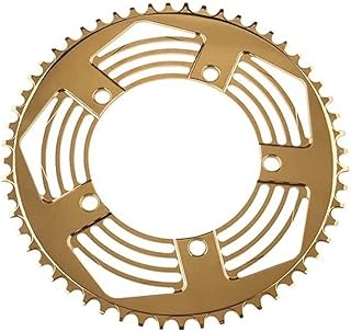 London Craftwork Custom 56T Chainring For BROMPTON Glossy Gold
