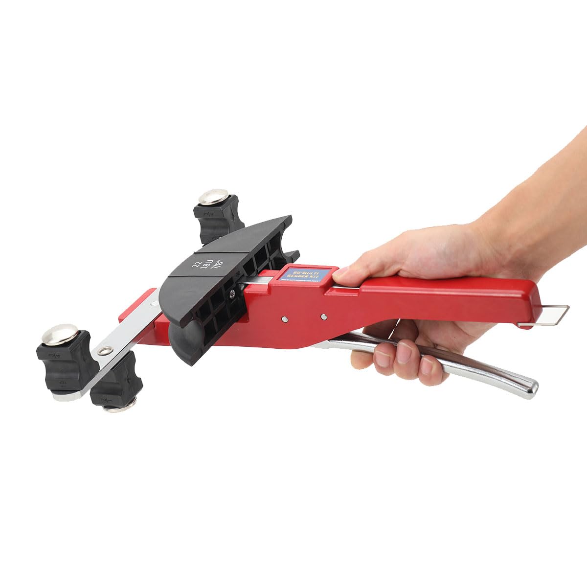 Piegatrice a Mano per Tubi in Rame e Alluminio, 6-22mm, 7 Ruote, Curvatubi Manuale Compatto Ergonomico per DIY, HVAC, Idraulica e Riparazioni