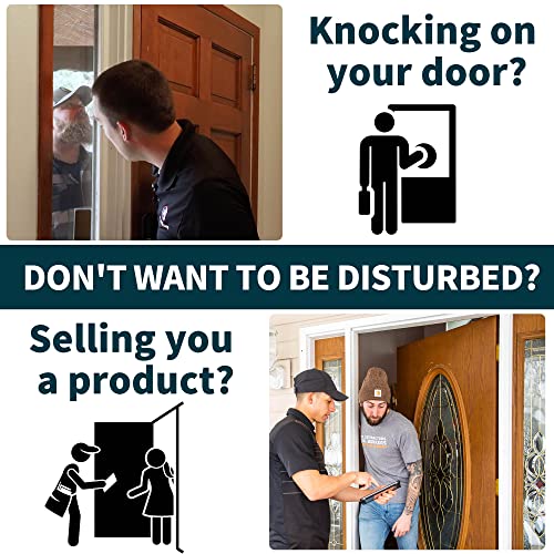 no soliciting sign for house with strong adhesive tape 8234 x 2434 premium durable no soliciting signs for home no solicitation signs for front doorwallwindow clear and easy to read