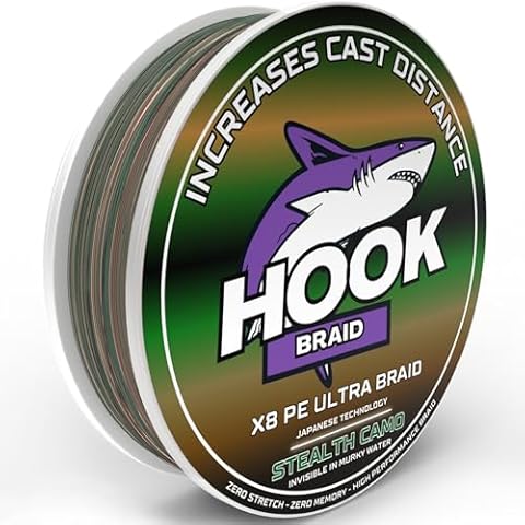 Hook Braid 8 Strand Fishing Line for Distance Cover
