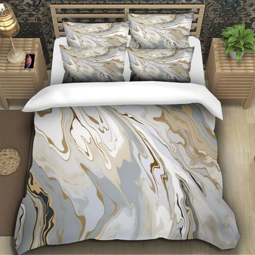 Housse de couette microfibre Tourbillons Abstraits lit simple 135x200 imprimé 3D