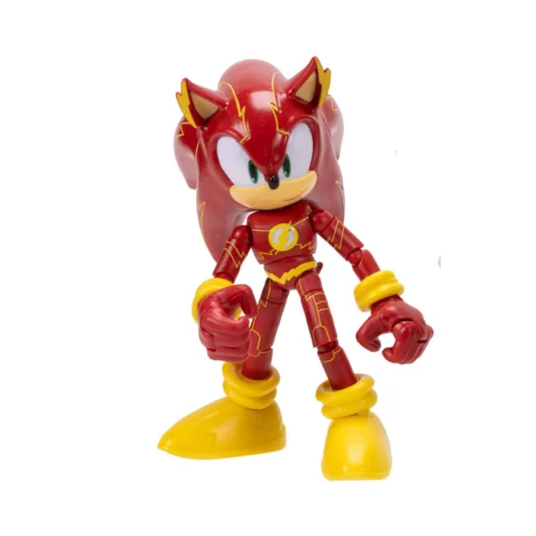 Figurka akcji DC x Sonic the Hedgehog jako Flash, 5" / 13 cm, oficjalna licencja Jakks Pacific, niezwykle szczegółowa i wyprofilowana konstrukcja, opakowanie kolekcjonerskie