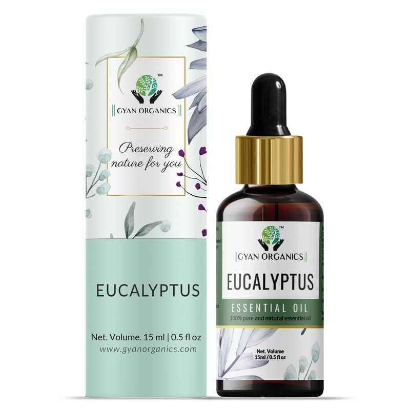 gyan Organics Eucalyptus Essential Oil (Pack of 1, Size 15ml) Natural Respiratory Support, Stress Relief, and Cleaning Power-100% Pure and Therapeutic Grade" (B0BSS64954) Amazon Price History, Amazon Price Tracker