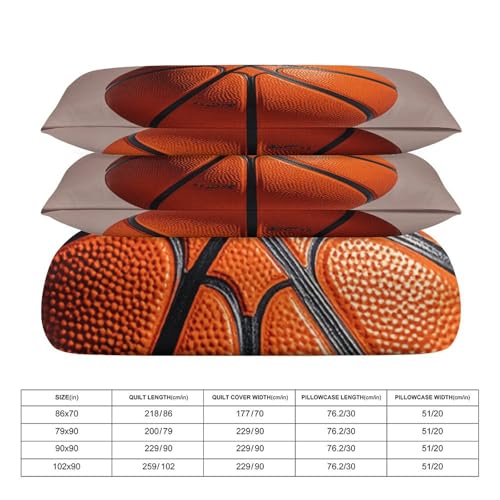 Parure de lit de qualité supérieure orange avec zip invisible 259 cm - 3