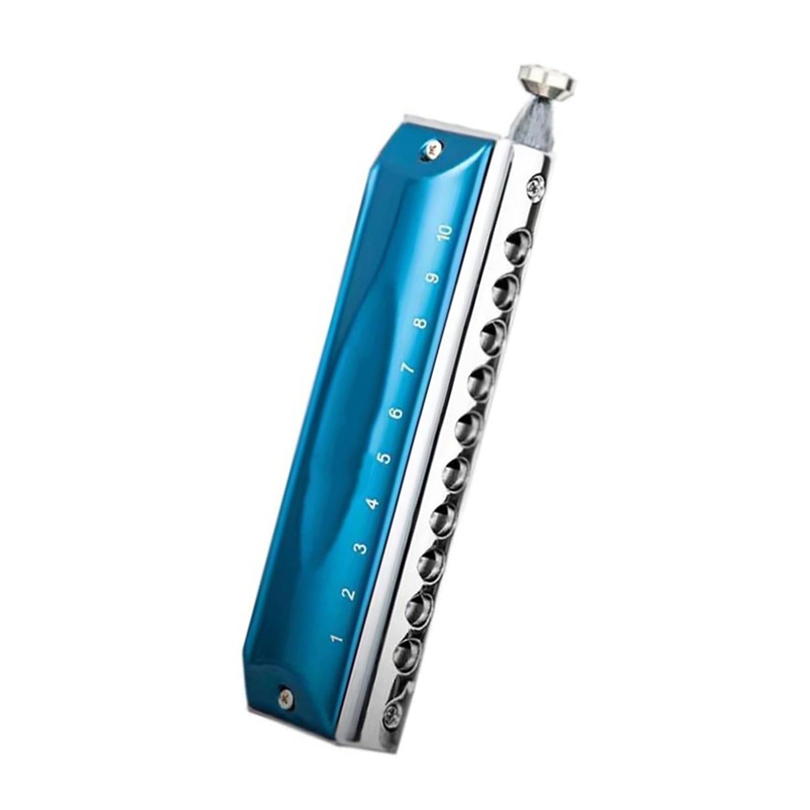 Armonica Cromatica A 10 Fori In Tonalità Di Do Prestazioni Professionali Adatte Ai Principianti Armonica(Blue)