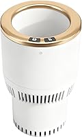 Vista 2 de Enfriador de vasos de automóvil 2 en 1, con control inteligente de temperatura, soporte para taza de café de viaje, soporte inteligente para vasos