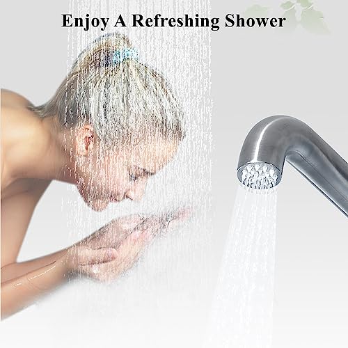 Station De Douche Extérieure Portable sur Pied avec Grande Buse – Douche Antirouille Au Bord De La Piscine Et Au Camping for Jardin Ou Maison De Plage(Small Nozzle)