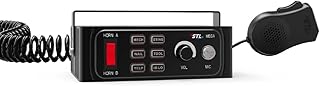 Mega 100-Watt Police Siren and Emergency Vehicle Siren System with Horn and PA Microphone