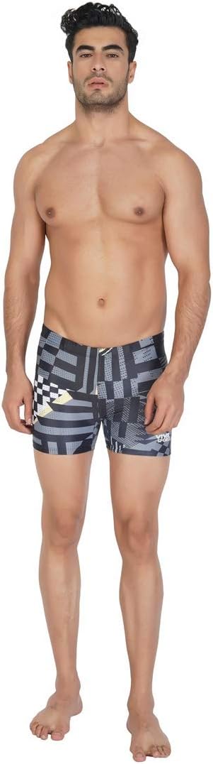 VSJ-004 Adult's Swimming Jammers (Black-Blue)
