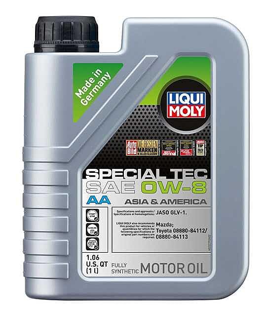 Liqui Moly Special Tec AA 0W-8 | Fully synthetic engine oil | 1 Liter | SKU: 22279