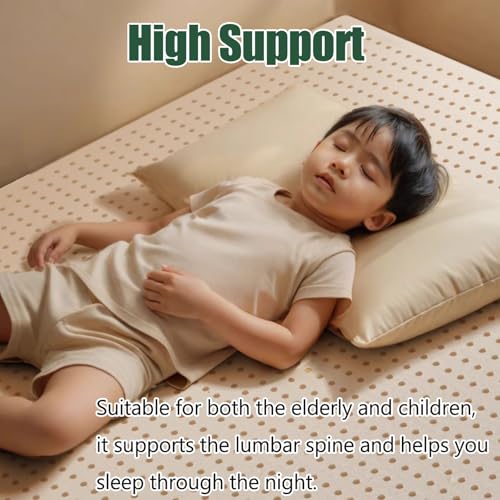Cubrecolchón de espuma de látex para aliviar la presión lumbar y cervical 8