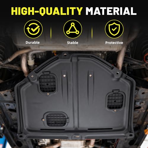 Image of Front Engine Splash Shield Compatible with Kia Optima 2011-2015 2.0L /2.0T /2.4L Under Cover Front Engine Guard Mud Flaps Directly