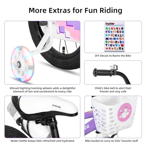 Image of JOYSTAR Pluto 12-20 inch Kids Bike with Light Up Training Wheels
