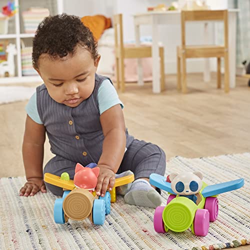 Playskool Roll And Go Critters Vehicle Toys For Toddlers 1 Year Old And Up, Includes 2 Vehicles, 2 Figures (Amazon Exclusive) #TOP2
