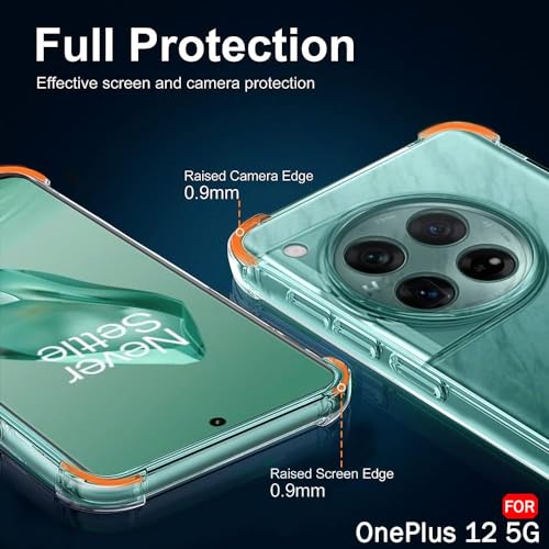 Image of TheGiftKart Crystal Clear Back Cover Case for OnePlus 12 5G | Raised Bumps for Camera & Screen Protection | Ultra Clear Soft Silicone Back Cover Case for OnePlus 12 5G (TPU, Transparent)