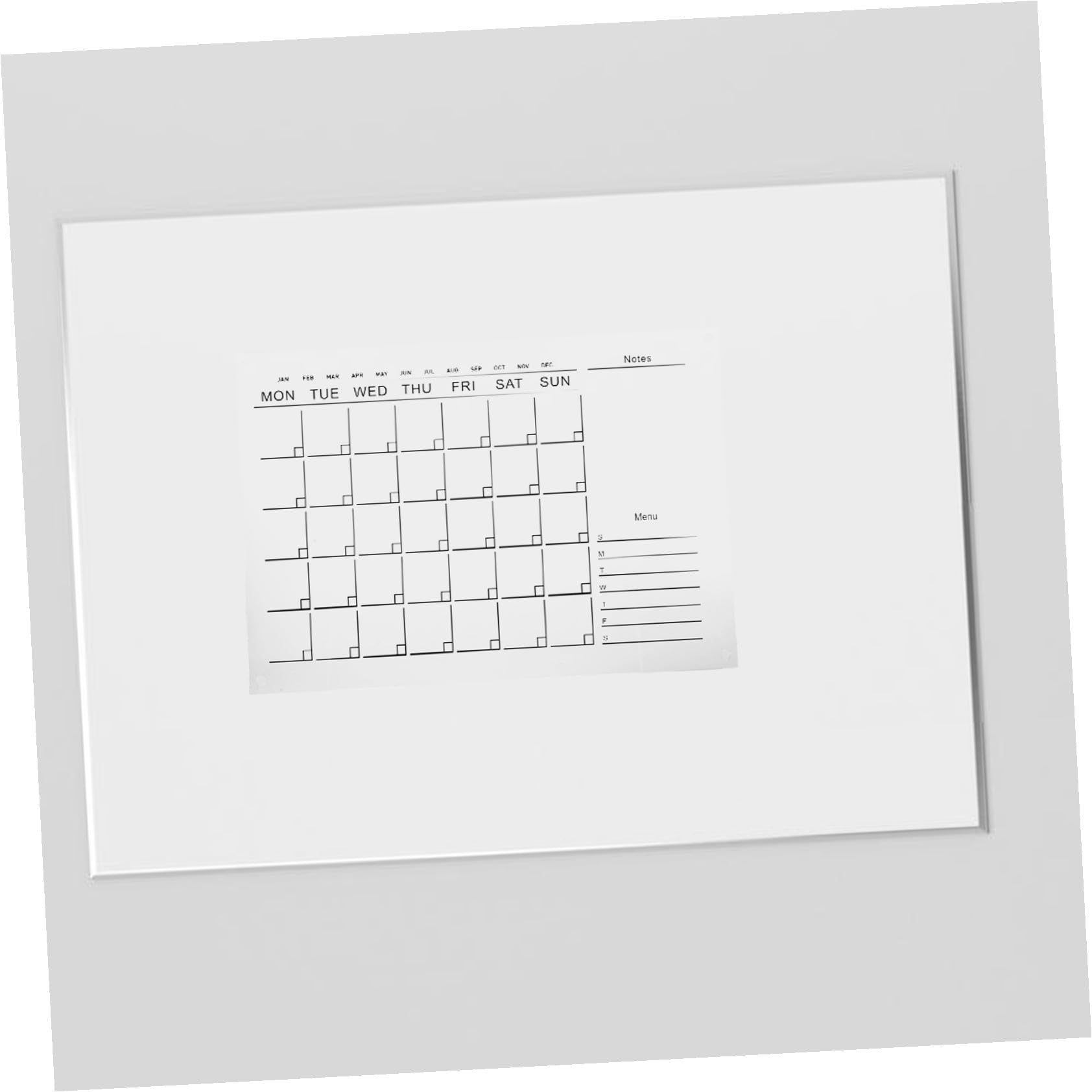 Operitacx 1satz Wandkalender Abwischbar Transparenter Wochenplaner Mit Und Whiteboard-stift Praktische Planungsboard Für Büro Zuhause Und Geschäfte