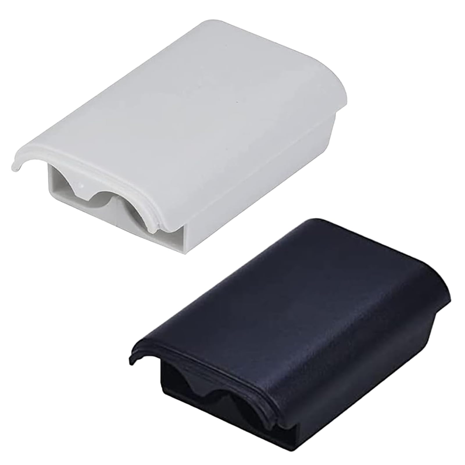 2 Pcs 360 Controller Battery Pack Cover Replacement for Microsoft Xbox 360 Wireless Controller for Xbox 360 Battery Pack Cover (White, Black)