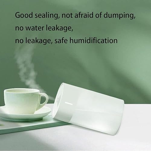 Miniatura 6 de Mini humidificador, fuente de alimentación USB, adecuado para sala de estudio, dormitorio, habitación de bebé, oficina, automóvil, con LED de 7