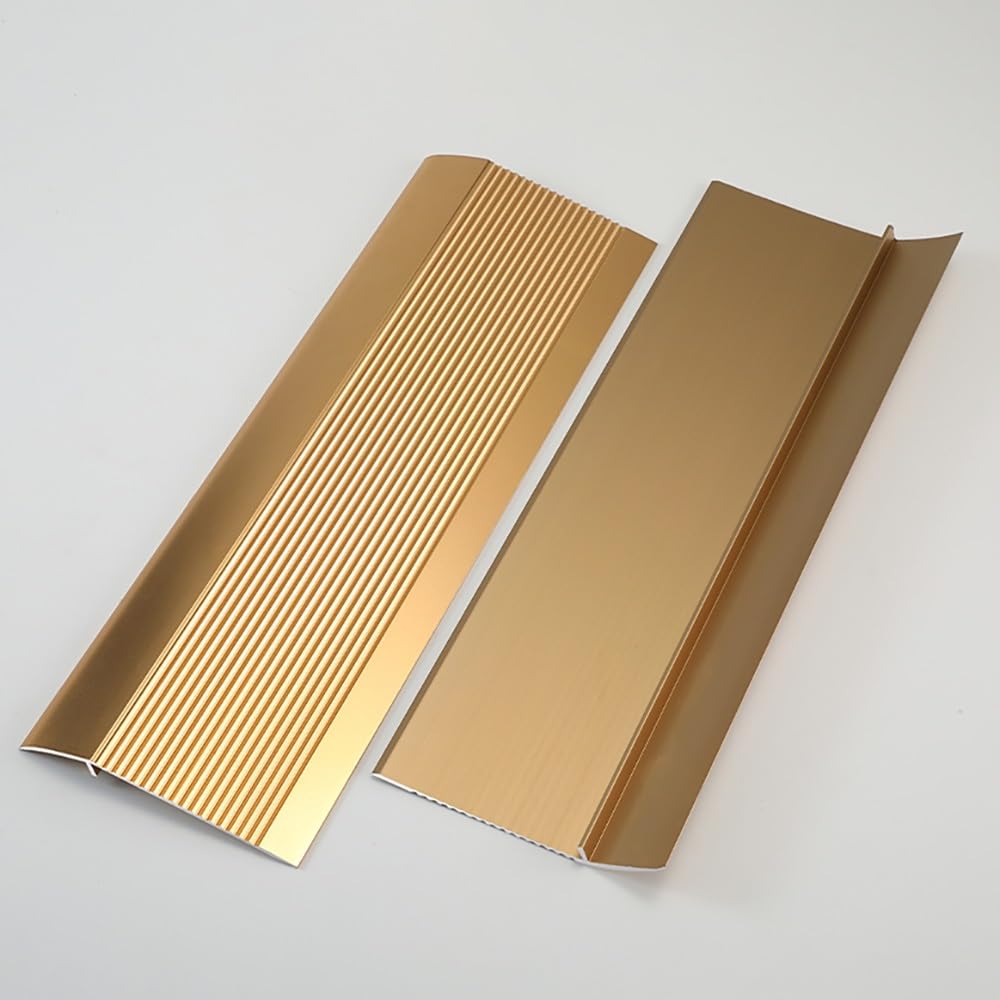 Aluminiowa listwa tratowa 25 mm-55 mm do wysokości podłogi Censat drzwi i tacka na płytki, 5 szt. czarny próg kątowy do gładkiej stolarki podłogowej