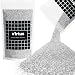 v1rtus Silver Glitter Grout Tile Additive 100g / 3.5oz for Wet Room Bathroom Kitchen Sparkle finish, Easy to use. Add / Mix with Epoxy Resin or Cement Based Grout, Heat Resistant, Colour Fast, Non Rust ...