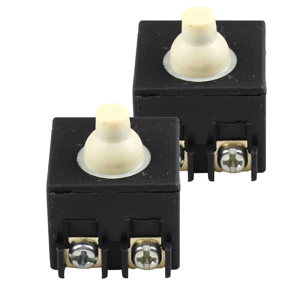 Angle Grinder Switch, Dustproof Push Button Power Switch Replacement for Handheld Electric Tool, Pack of 2