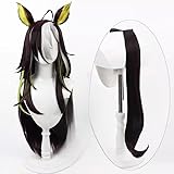[春和小日] ウマ娘 ドリームジャーニー コスプレウィッグ 耳 尻尾 ネット付き wig かつら 仮装 コスチューム小物 cosplay (ウィッグ)