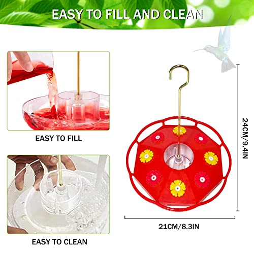 Hummingbird-Feeders-for-Outdoors-Hanging-2-Pack-Saucer-Hummingbird-Feeder-with-8-Feeding-Ports-for-More-Humming-Birds-Ant-Bee-Proof-Leak-Proof-Easy-to-Clean-and-Fill