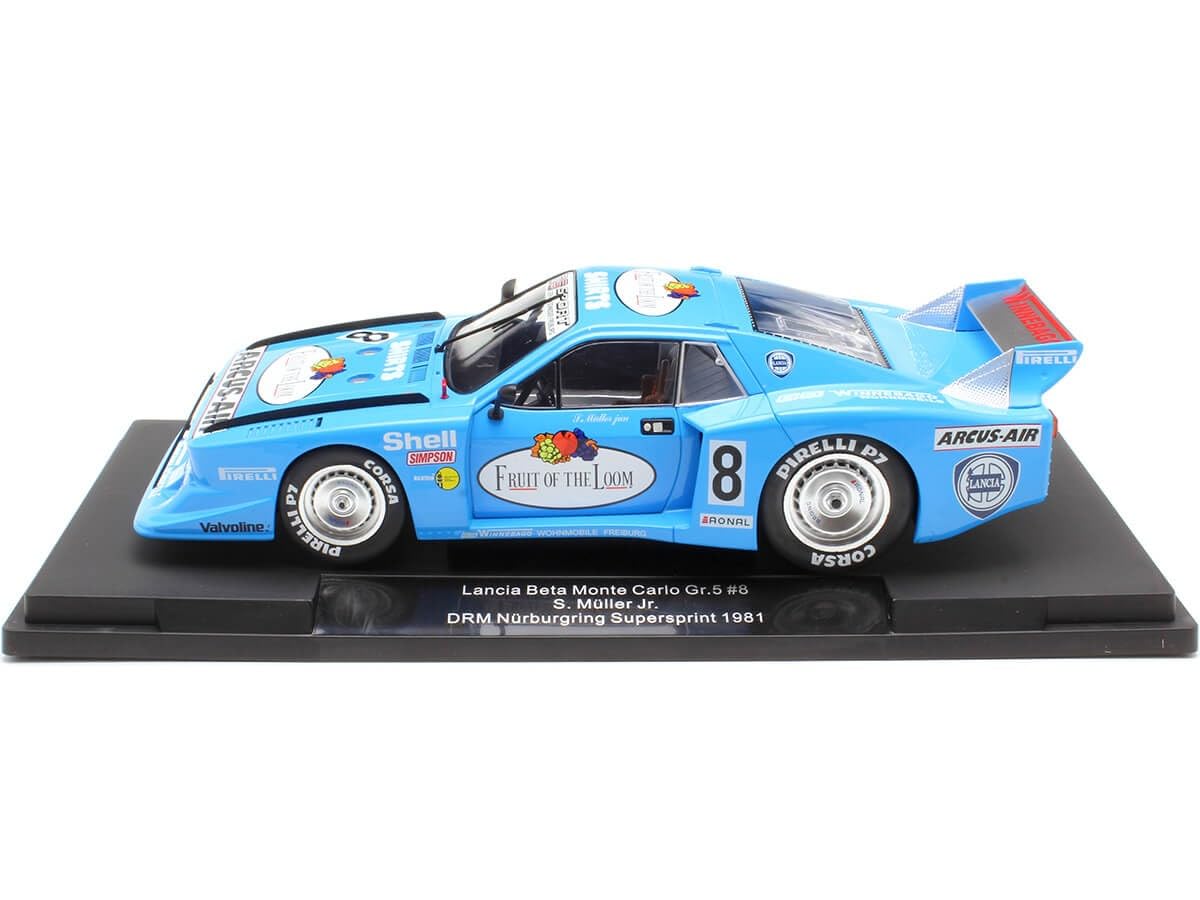 Cochesdemetal Compatible with Lancia Beta Montecarlo Turbo Nº8 Siegfried Müller DRM Nürburgring 1:18 MC Group 18811R