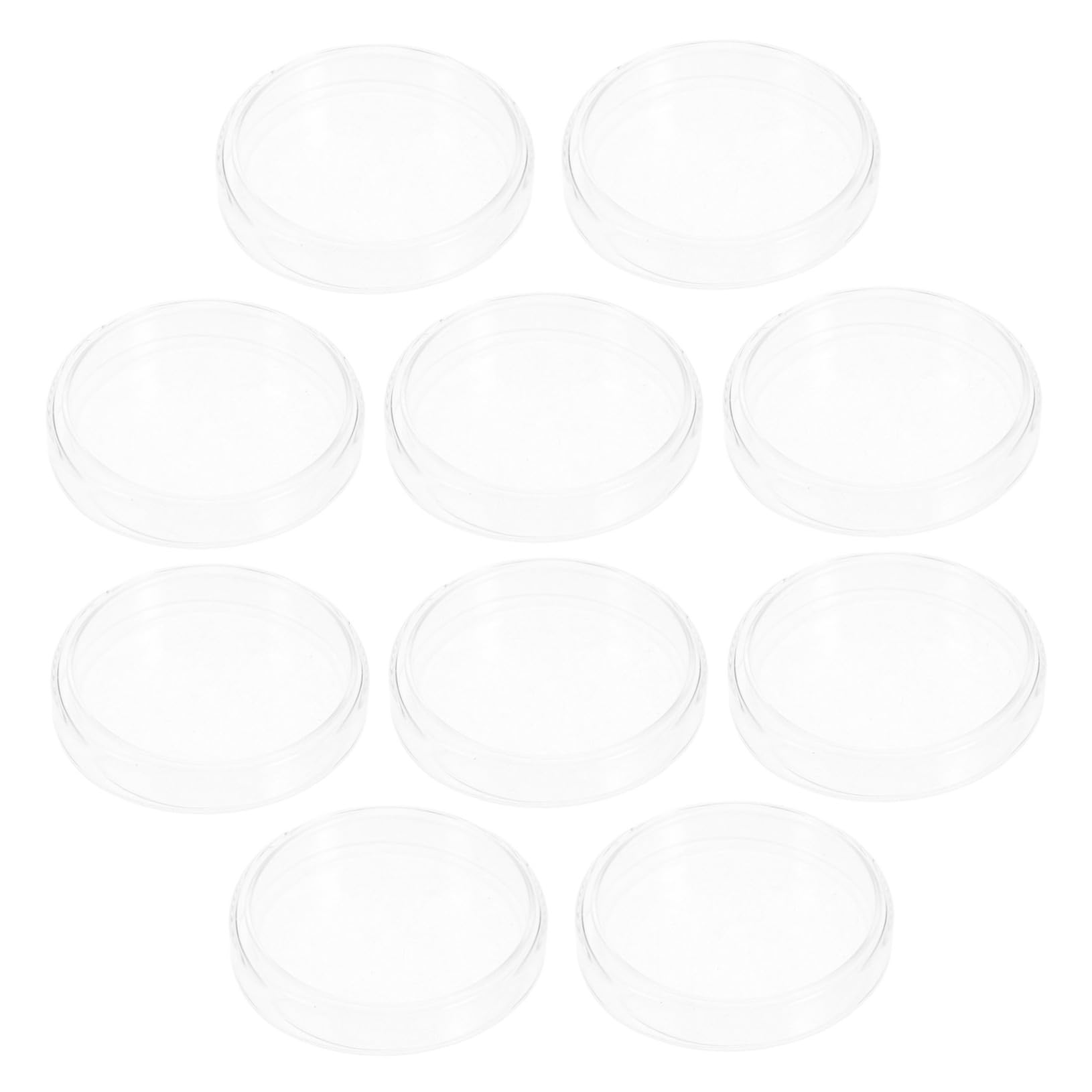 Zerodeko 10stücke Glas Petrischale Labor Borosilikat mit Deckel Mikrobiologisches Instrument für Pilzkultur und Untersuchung Nährmedium Zubehör