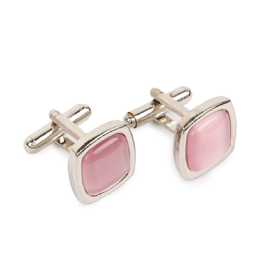 fashmade “where fashion is made” Stainless Steel Pink Cufflink for Men – Durable, Perfect for Shirts – Includes Elegant Velvet Pouch-picture-19