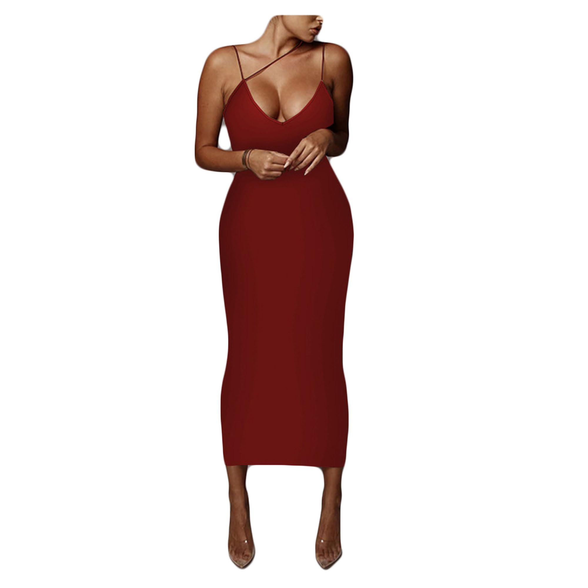 Women's Dresses Fitted Halter V-Neck Party Wedding