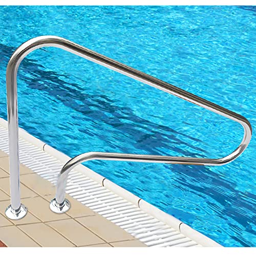 Barandal para piscina acero inoxidable 304 125x80 cm