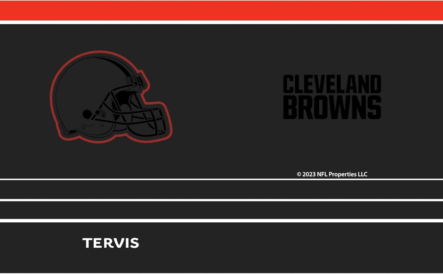 Tervis Traveler NFL Cleveland Browns - Night Game Triple Insulated Tumbler Travel Cup Keeps Drinks Cold & Hot, 20oz, Stainless Steel - Image 2