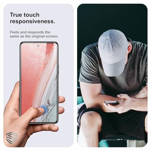 Image of Military-Grade Gorilla Tempered Glass For Tecno Spark 8 Pro (6.8 Inch) With Installation Kit | Edge to Edge Coverage | Black