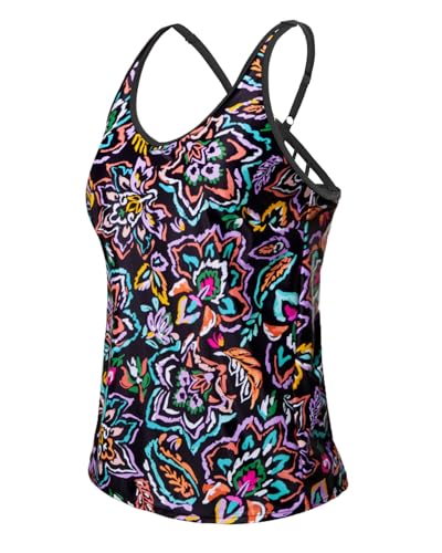Image of Yonique Womens Tankini Top Only Athletic Swim Top Modest Tankini Swimsuit No Bottom