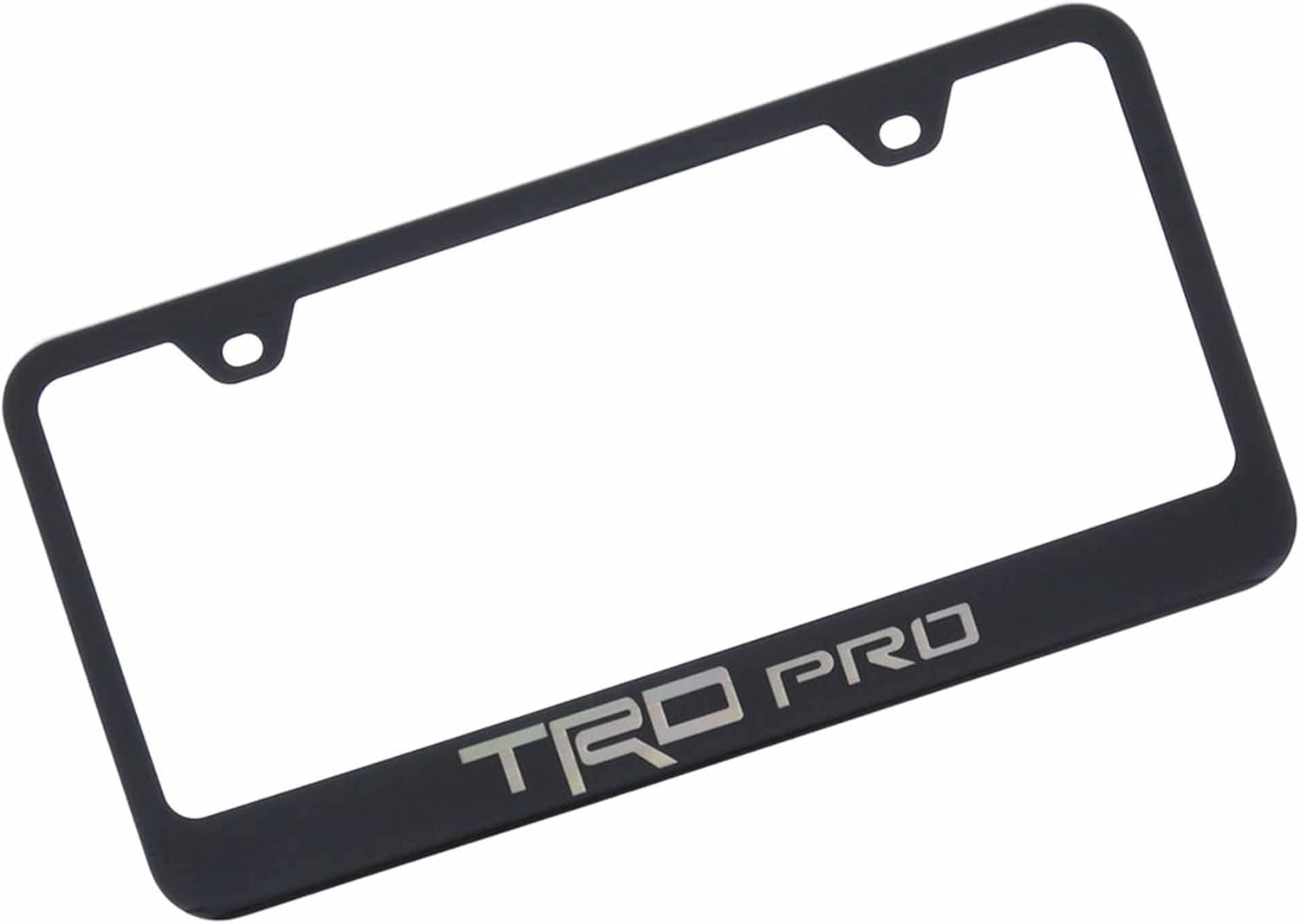 Au-TOMOTIVE GOLD Laser Etched License Plate Frame for Toyota TRD Pro (Black)