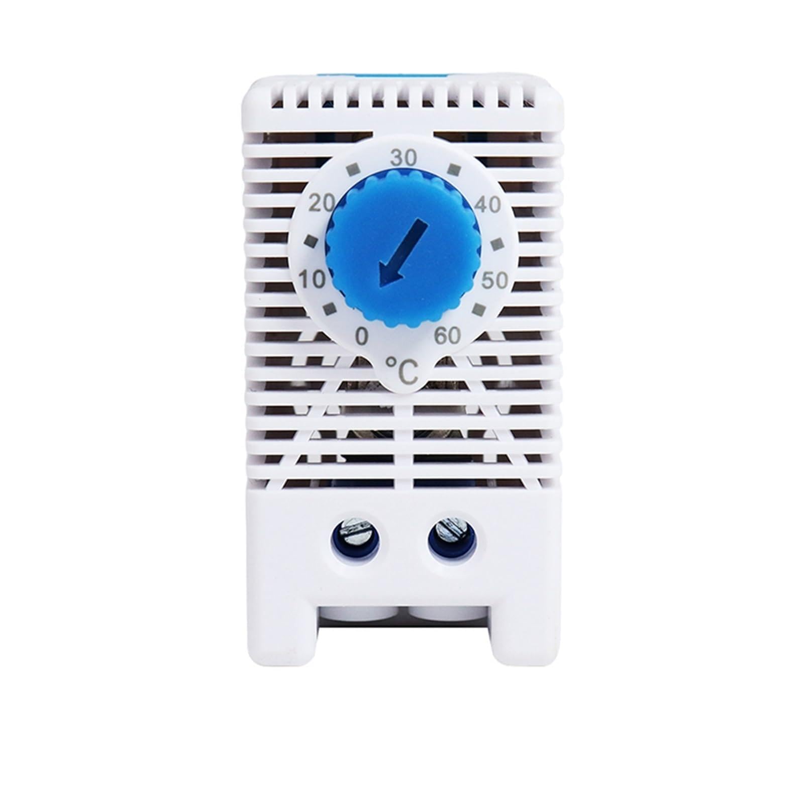 DIN Rail Cabinet Temperature Controller KTO011 KTS011 NC/NO 0-60℃ Mechanical Thermoregulator Mini Compact Bimetallic Thermostat(KTS011)
