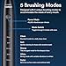 AURAGLOW Sonic Electric Toothbrush for Adults – Rechargeable, 40,000 VPM, 5 Modes, Removes 10x More Plaque, IPX7 Waterproof, Wireless Charging, 30-Day Battery, 2 Brush Heads & Travel Case