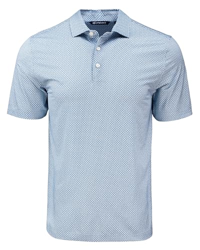 Cutter & Buck Pike Eco Diamond Dot Print Recycled Mens Big & Tall Polo