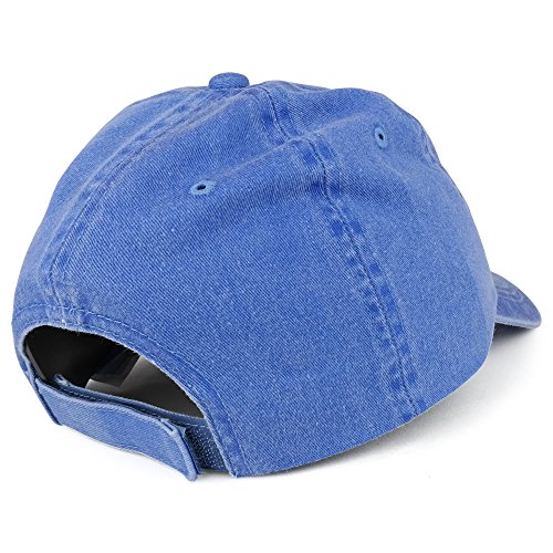 Youth Nasa Insignia Embroidered Soft Washed Cotton Twill Cap - Royal #TOP2
