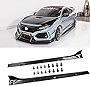 Acmex Side Skirt Extensions Compatible with Honda Civic 2016-2020 4-Door Sedan, Type-R Style Side Splitters Rocker Panel Body Kit Pair