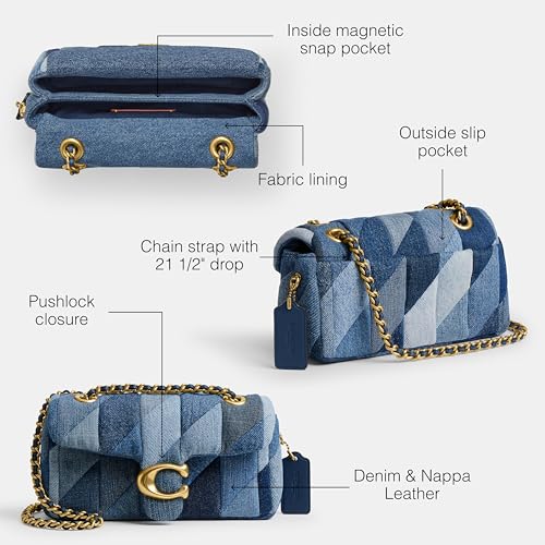Coach Tabby Shoulder Bag 20 Patchwork, B4/Denim Multi3