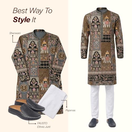Image of FAUSTO Mens Perforated Stylish Driving Moccasins | Half Shoes for Office & Outings | Driving Loafers | Casual and Formal Mules | Soft Cushioned Insole