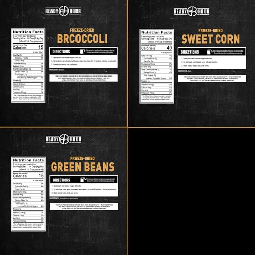 Ready Hour, Fruit & Veggie Mix, Non-Perishable Freeze-Dried Food, 30-Year Shelf Life, Portable Emergency and Adventure Food Supply, Durable Flood Safe Container, 56 Servings - Image 4