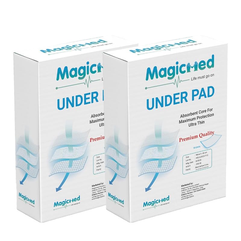 See full amazon price history chart for Magicmed Premium Underpads|10 Units ,White, 5-Layer Absorbency, Waterproof Protection for Adults, Super Soft Polymer, Ideal for Incontinence, Bed Wetting & Senior Care (Pack of 2) Magicmed Premium Underpads|10 Units ,White, 5-Layer Absorbency, Waterproof Protection for Adults, Super Soft Polymer, Ideal for Incontinence, Bed Wetting & Senior Care (Pack of 2) (B0D5V4FJWD) Amazon Price History, Amazon Price Tracker