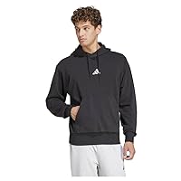 adidas Homme Essentials FEELCOZY French Terry Hoodie, Black/White
