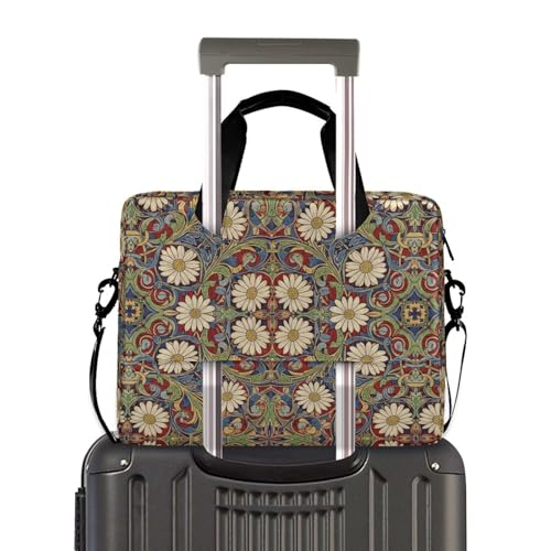 Funda para portátil 15.6 pulgadas con asa y correa roja azul miniatura 4