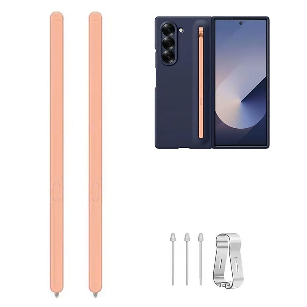 2PCS Z Fold 6 S Pen Compatible with Samsung Galaxy Z Fold 6 | Z Fold 5 Phone Only,Z Fold 5 S Pen Slim 1.5mm Pen Tip, 4,096 Pressure Levels with 3Pcs Tips (Orange)-picture-11